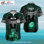 NY Jets Hawaiian Shirt – Dragon Scale And Eye Theme