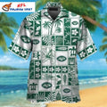 NY Jets Hawaiian Shirt – Retro Island Patchwork Style