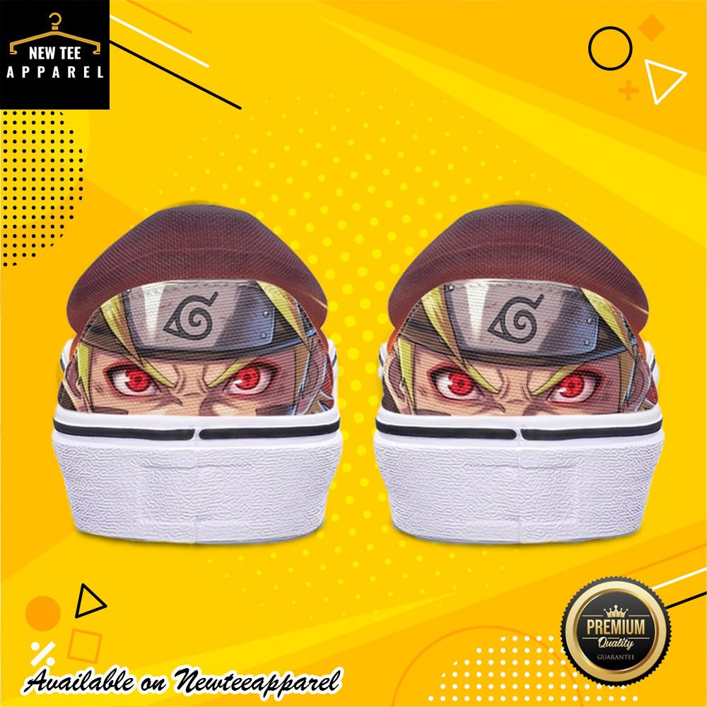 Naruto Uzumaki Orange Konoha Headband Anime Shoes