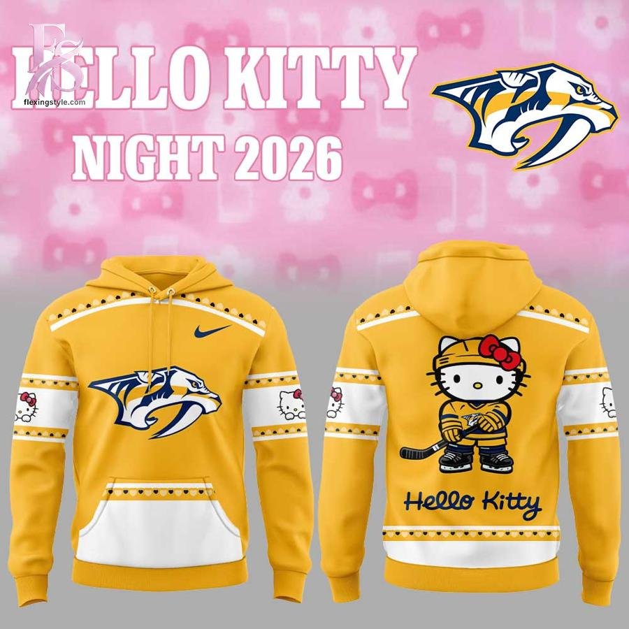 Nashville Predators Hello Kitty Night 2026 Hoodie