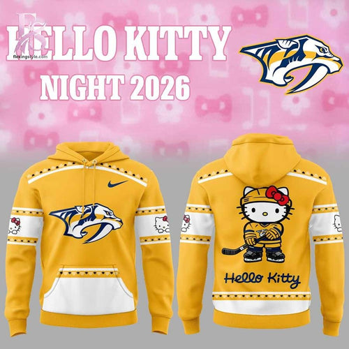 Nashville Predators Hello Kitty Night 2026 Hoodie