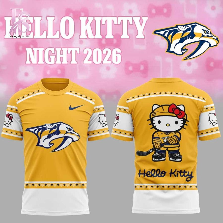 Nashville Predators Hello Kitty Night 2026 Hoodie