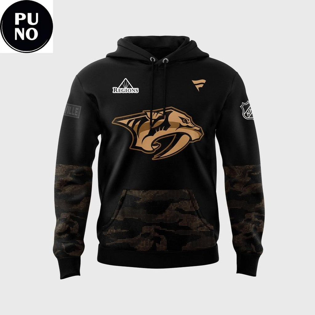 Nashville Predators Military Appreciation 2026 Hoodie T-Shirt