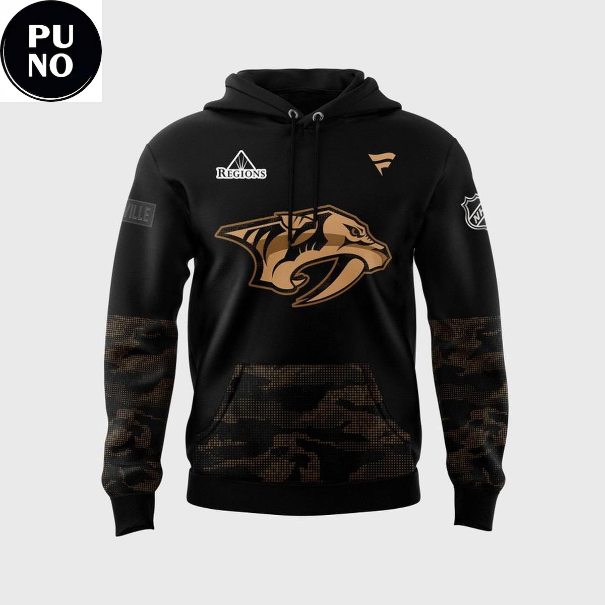 Nashville Predators Military Appreciation 2026 Hoodie T-Shirt
