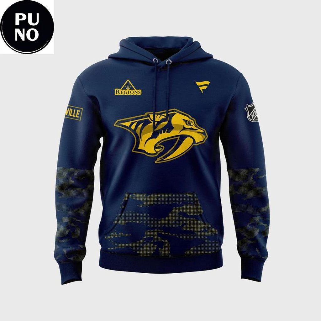 Nashville Predators Military Appreciation 2026 Hoodie T-Shirt