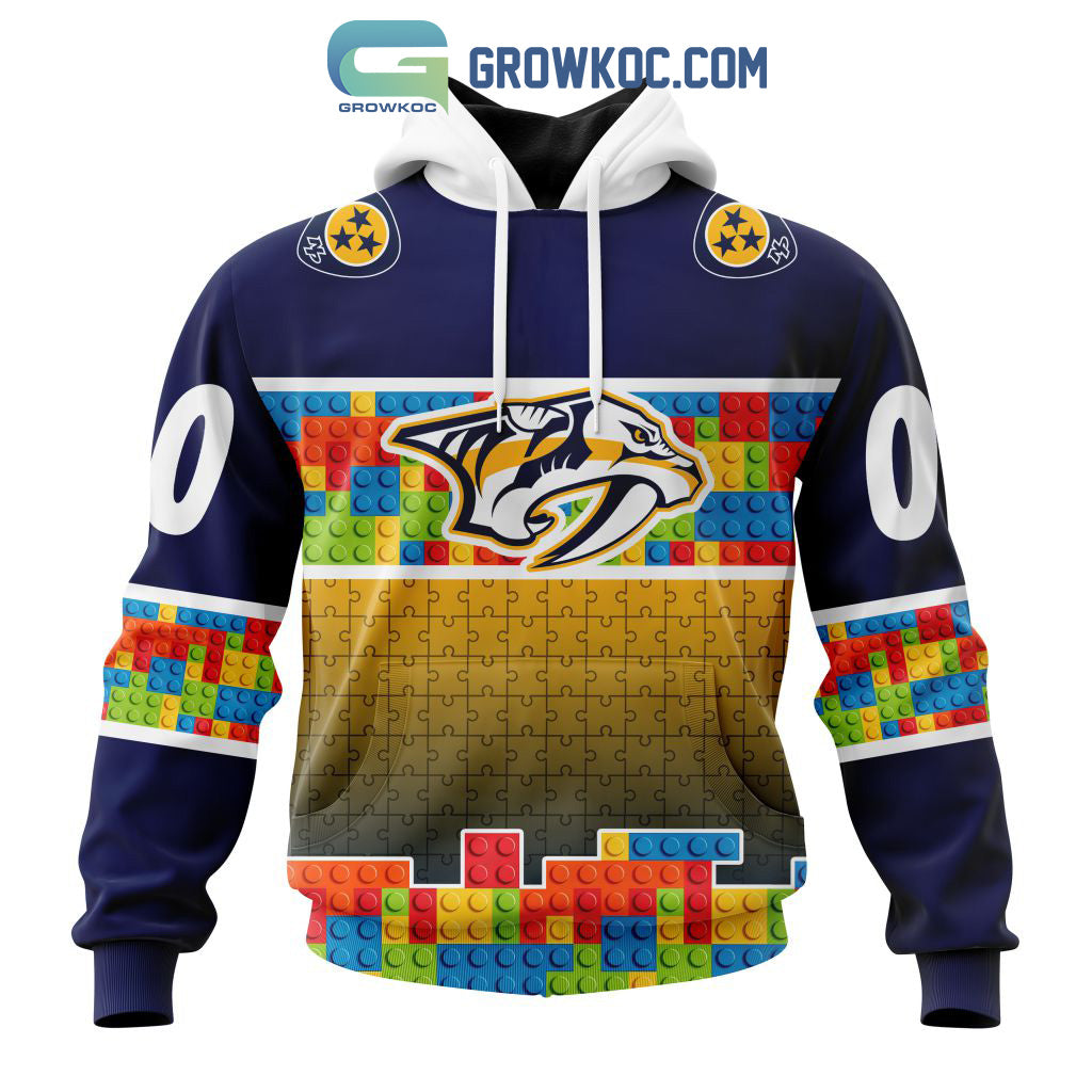 Nashville Predators NHL Special Autism Awareness Design Hoodie T Shirt