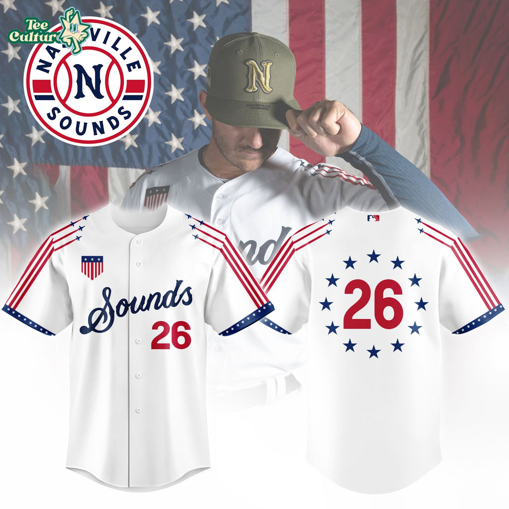 Nashville Sounds Military Appreciation Night Personalized Limited Baseball Jersey