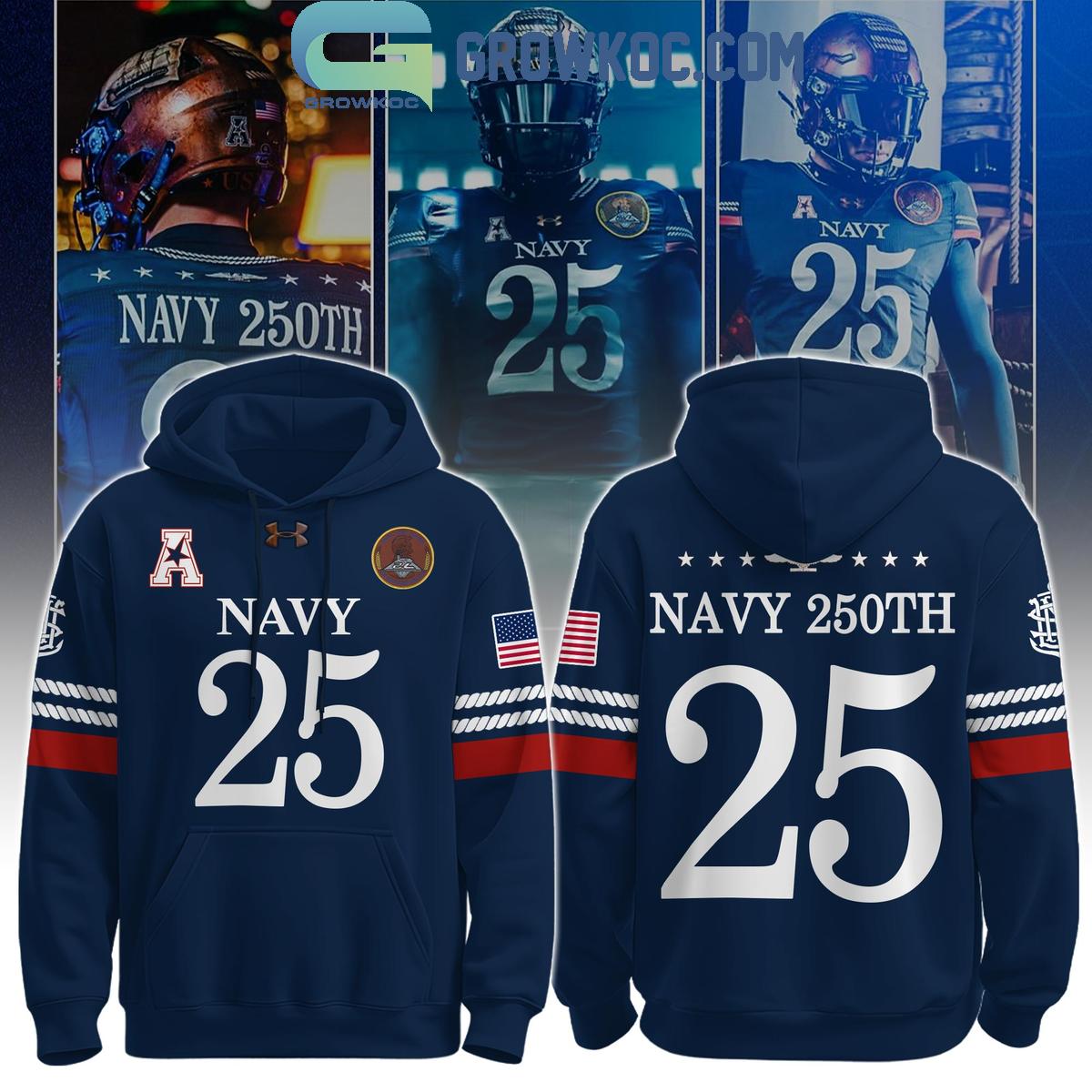 Navy Midshipmen 250th Anniversary Rivalries Hoodie Shirt