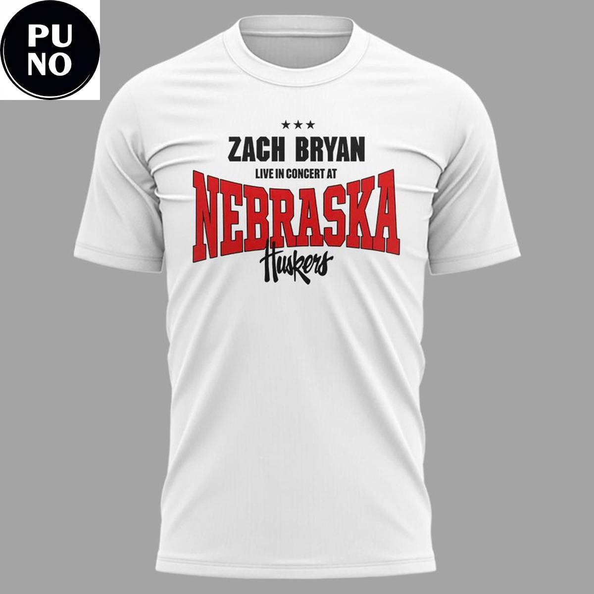 Nebraska Huskers x Zach Bryan With Heaven Tour 2026 Hoodie T-Shirt