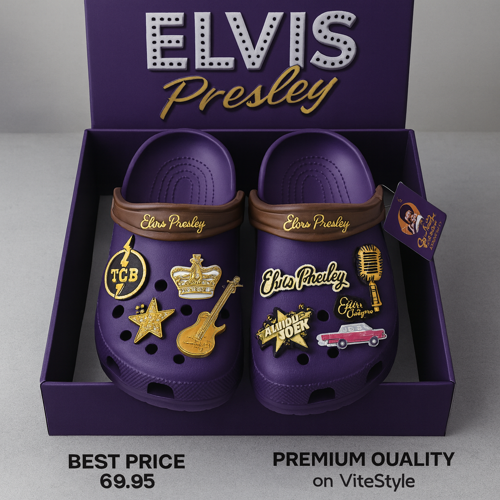 New Collection Elvis Presley Crocs Charms