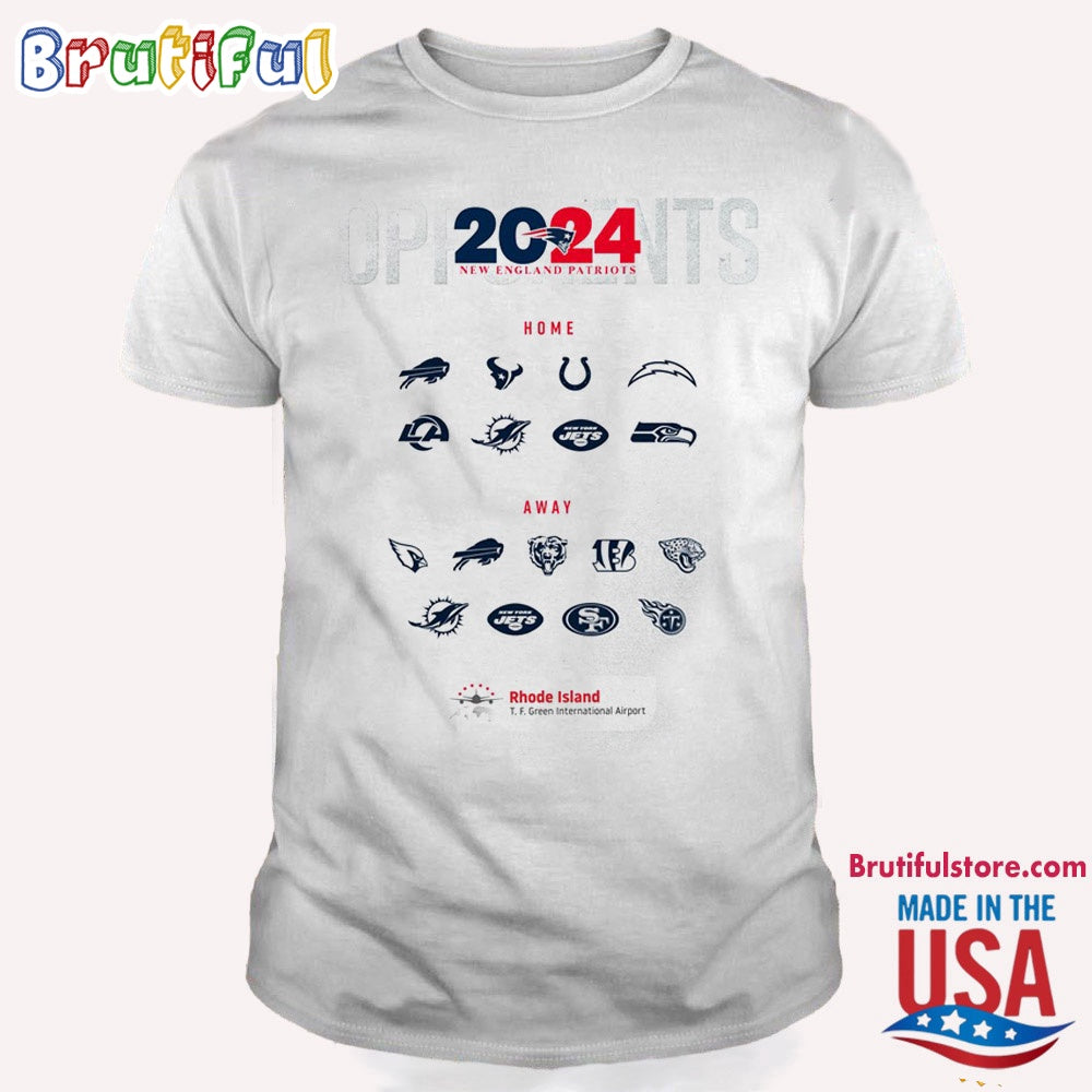 New England Patriots 2024 NFL Season Schedule T Shirt
