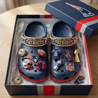 New England Patriots AFC Champion Croc Charms