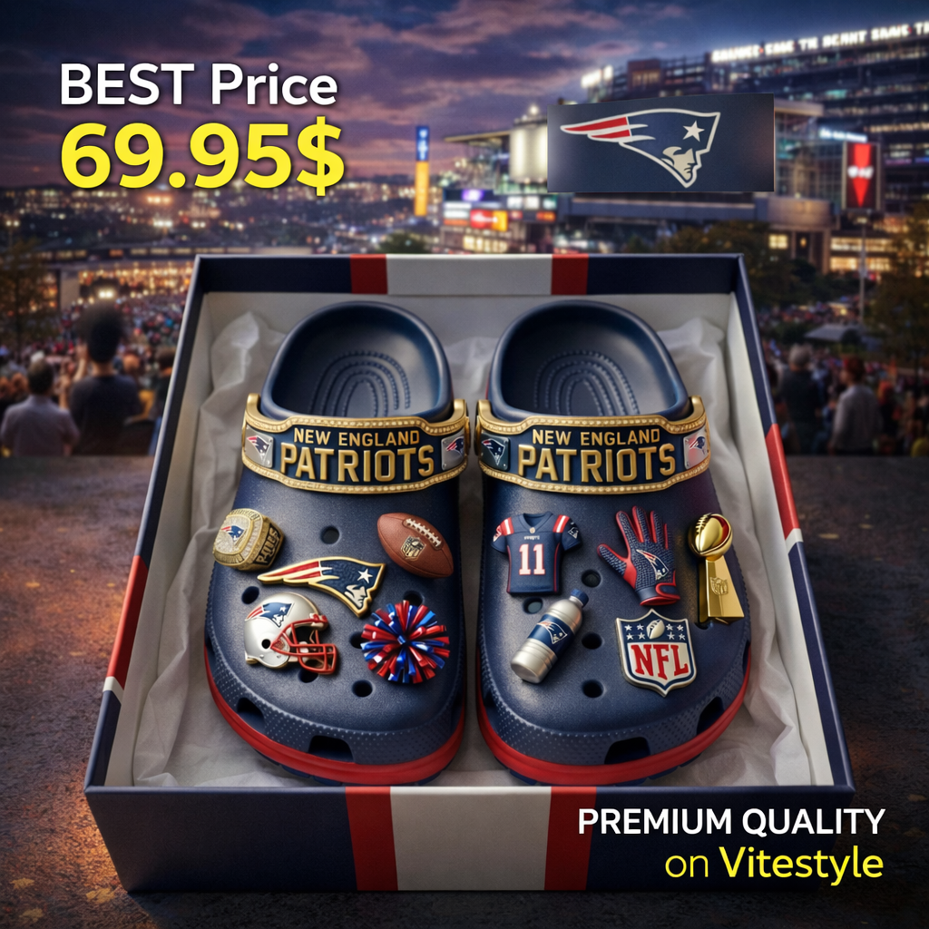 New England Patriots AFC Champion Croc Charms