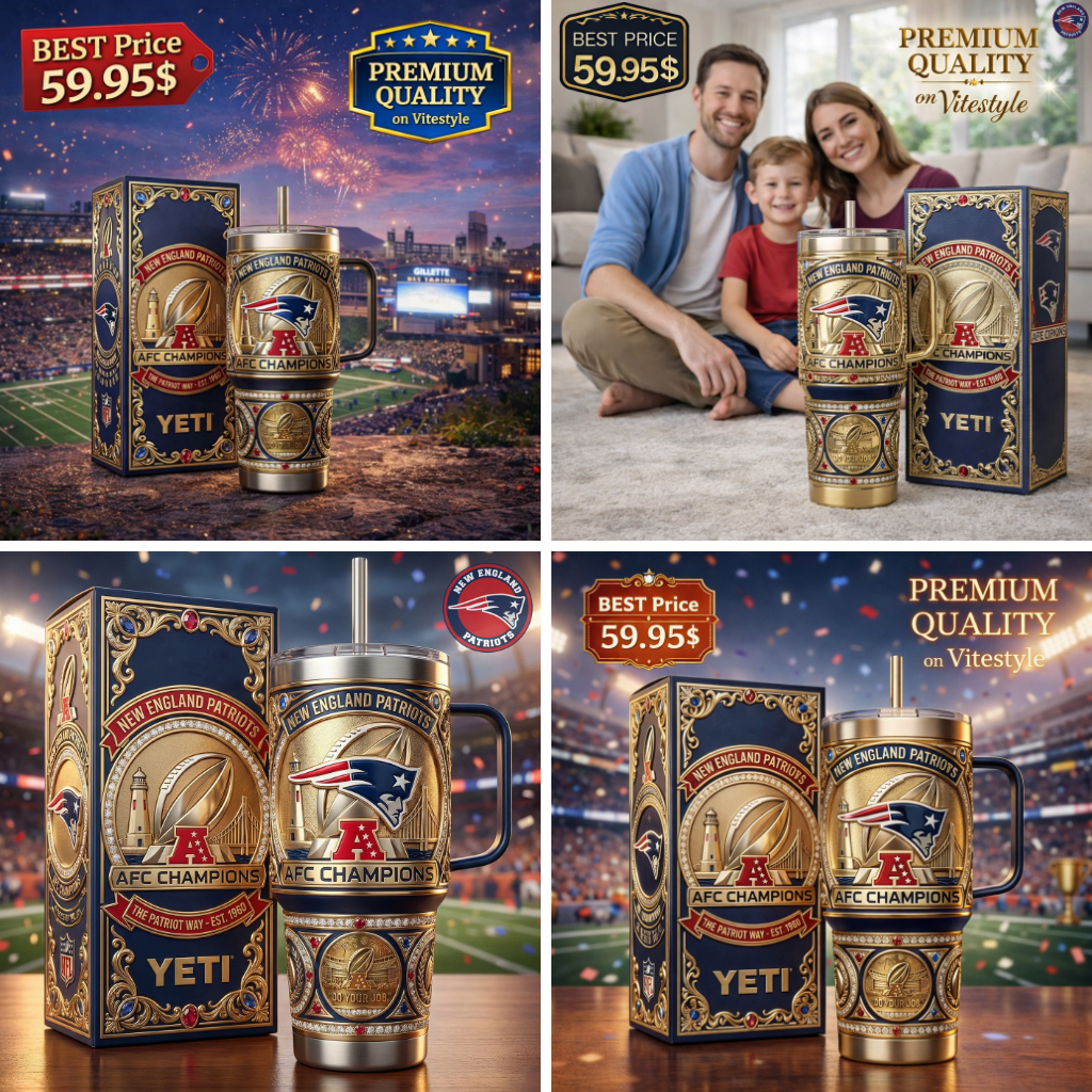 HOT New England Patriots AFC Champion Tumbler