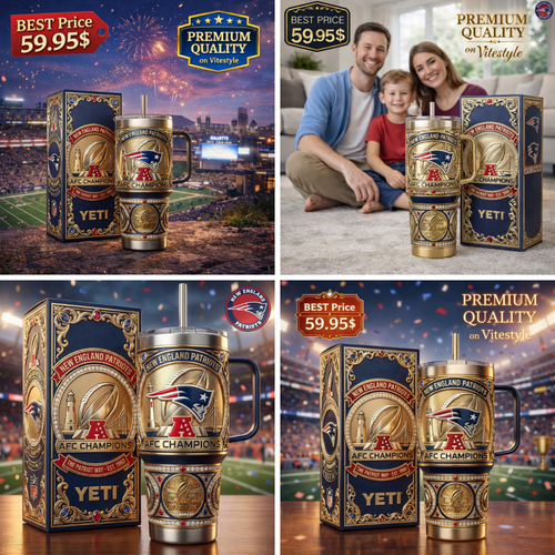 HOT New England Patriots AFC Champion Tumbler