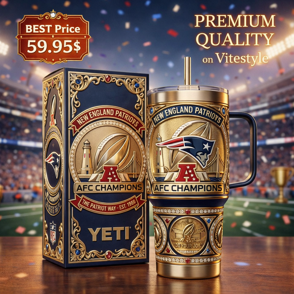 HOT New England Patriots AFC Champion Tumbler