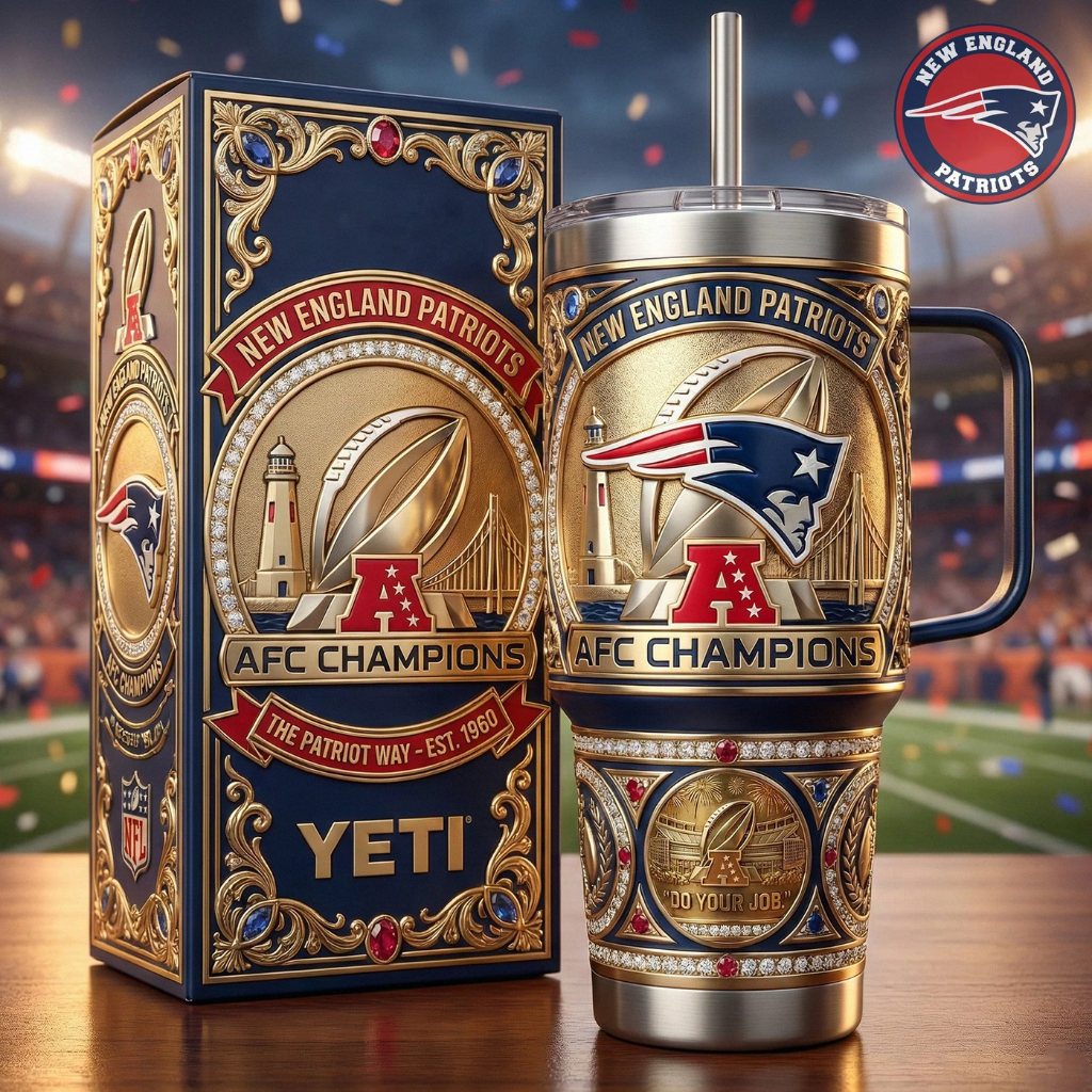 HOT New England Patriots AFC Champion Tumbler