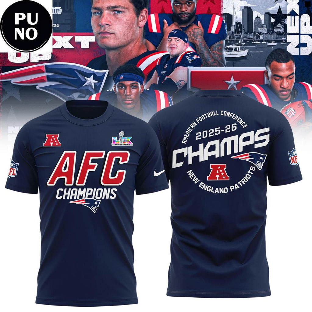 New England Patriots AFC Champions 25-26 Hoodie Shirt