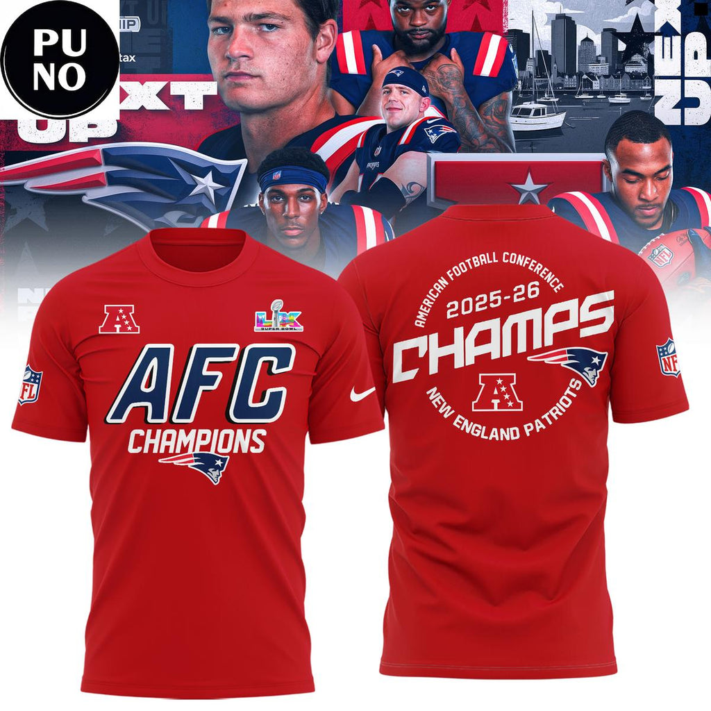 New England Patriots AFC Champions 25-26 Hoodie Shirt