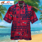 New England Patriots Aloha Shirt – Floral Tropical Pattern