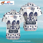 New England Patriots Aloha Shirt – Winter Gnomes Theme