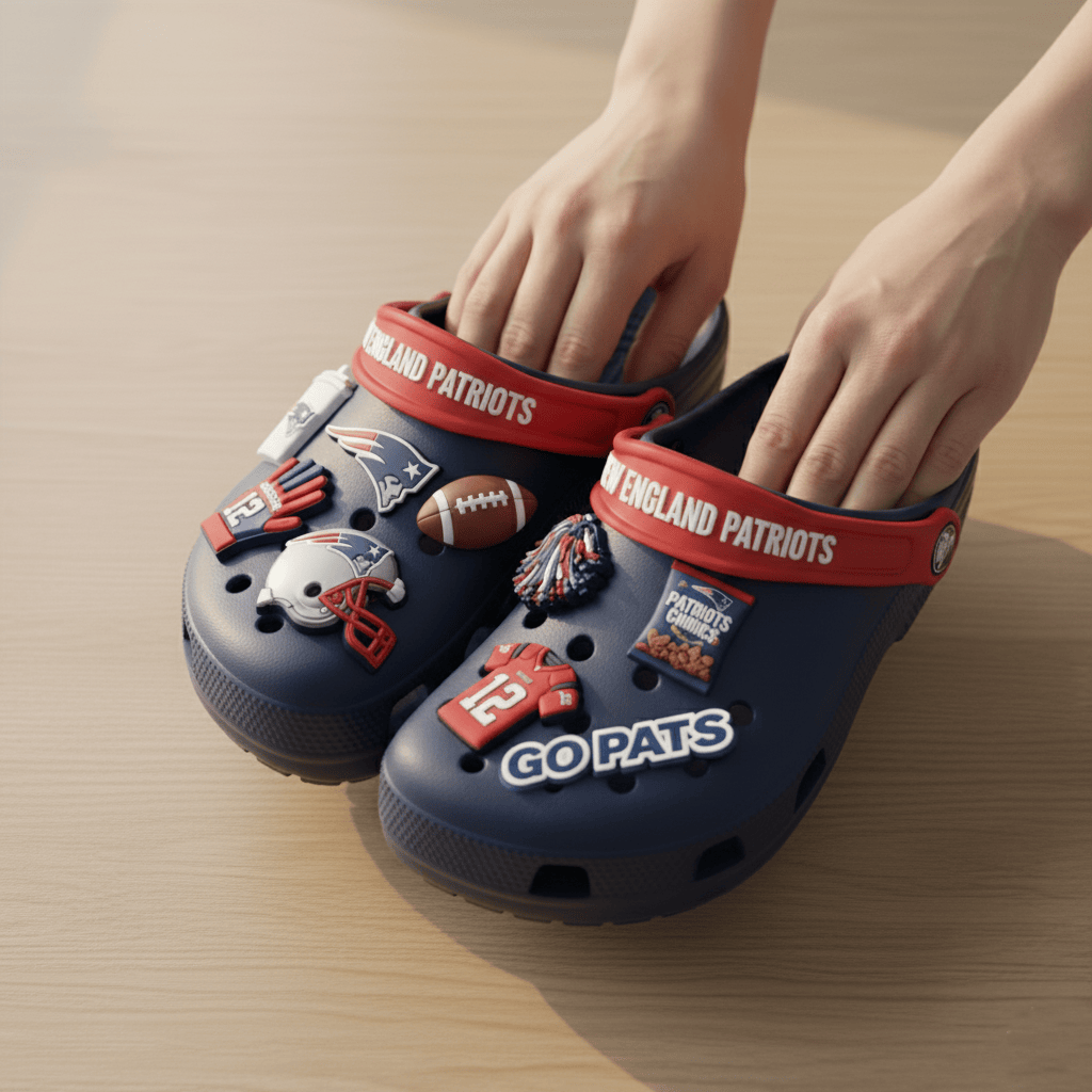 New England Patriots Croc Charms