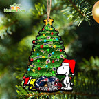 New England Patriots Custom Snoopy Peanuts Christmas Ornament Xmas Tree Decorations