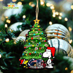 New England Patriots Custom Snoopy Peanuts Christmas Ornament Xmas Tree Decorations