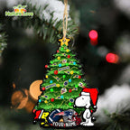 New England Patriots Custom Snoopy Peanuts Christmas Ornament Xmas Tree Decorations