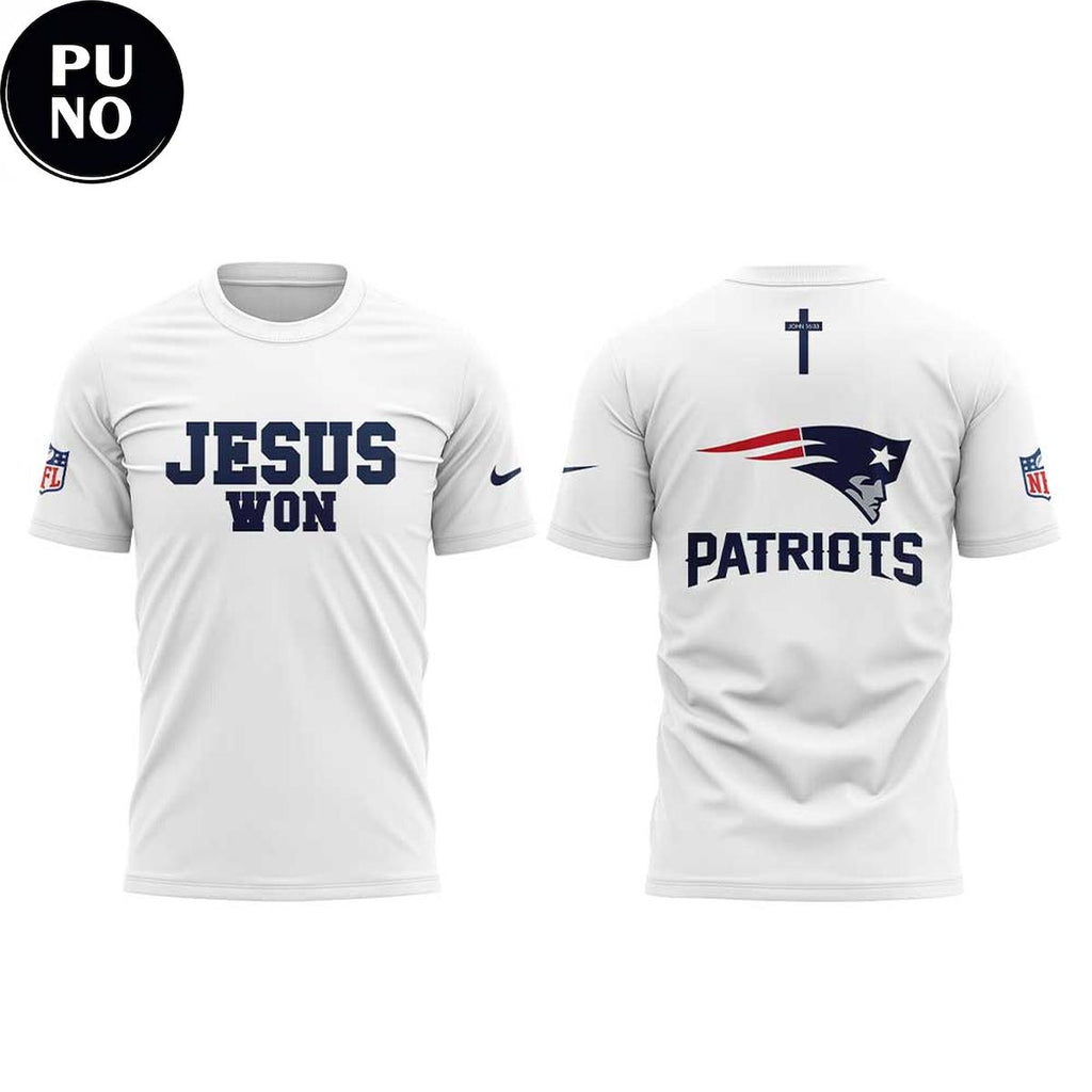 New England Patriots Jesus Won 2026 Hoodie T-Shirt