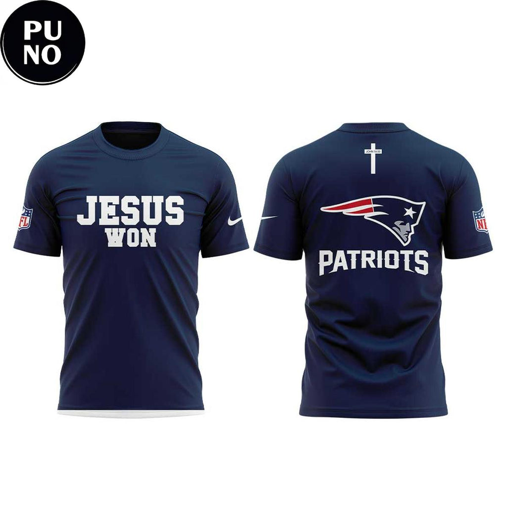 New England Patriots Jesus Won 2026 Hoodie T-Shirt