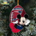 New England Patriots Mickey Mouse Ornament Disney Christmas Decorations