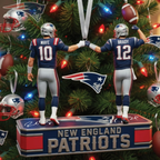 New England Patriots Quarterback Legacy Ornament