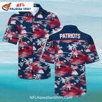 New England Patriots Sunset Beach Scene Button-Up Shirt
