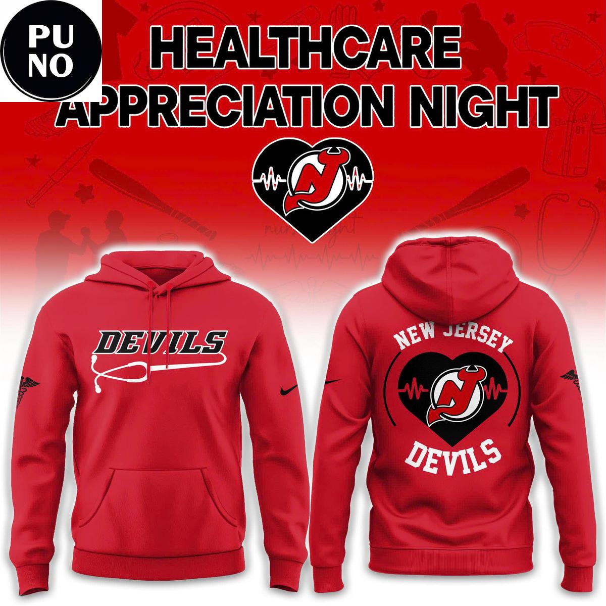 New Jersey Devils Healthcare Appreciation Night 2026 Hoodie T-Shirt