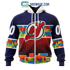 New Jersey Devils NHL Special Autism Awareness Design Hoodie T Shirt