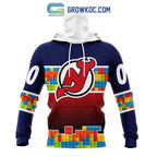 New Jersey Devils NHL Special Autism Awareness Design Hoodie T Shirt