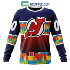 New Jersey Devils NHL Special Autism Awareness Design Hoodie T Shirt