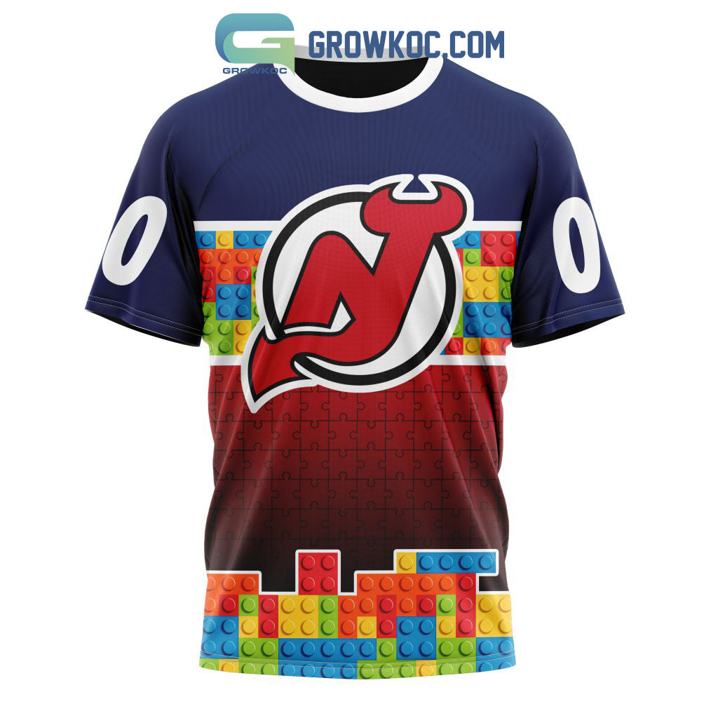 New Jersey Devils NHL Special Autism Awareness Design Hoodie T Shirt