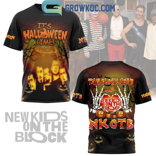 New Kid On The Block It’s Halloween Time This Block Head Hoodie T Shirt