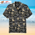 New Orleans Saints Hawaiian Shirt All-Over Print Collage