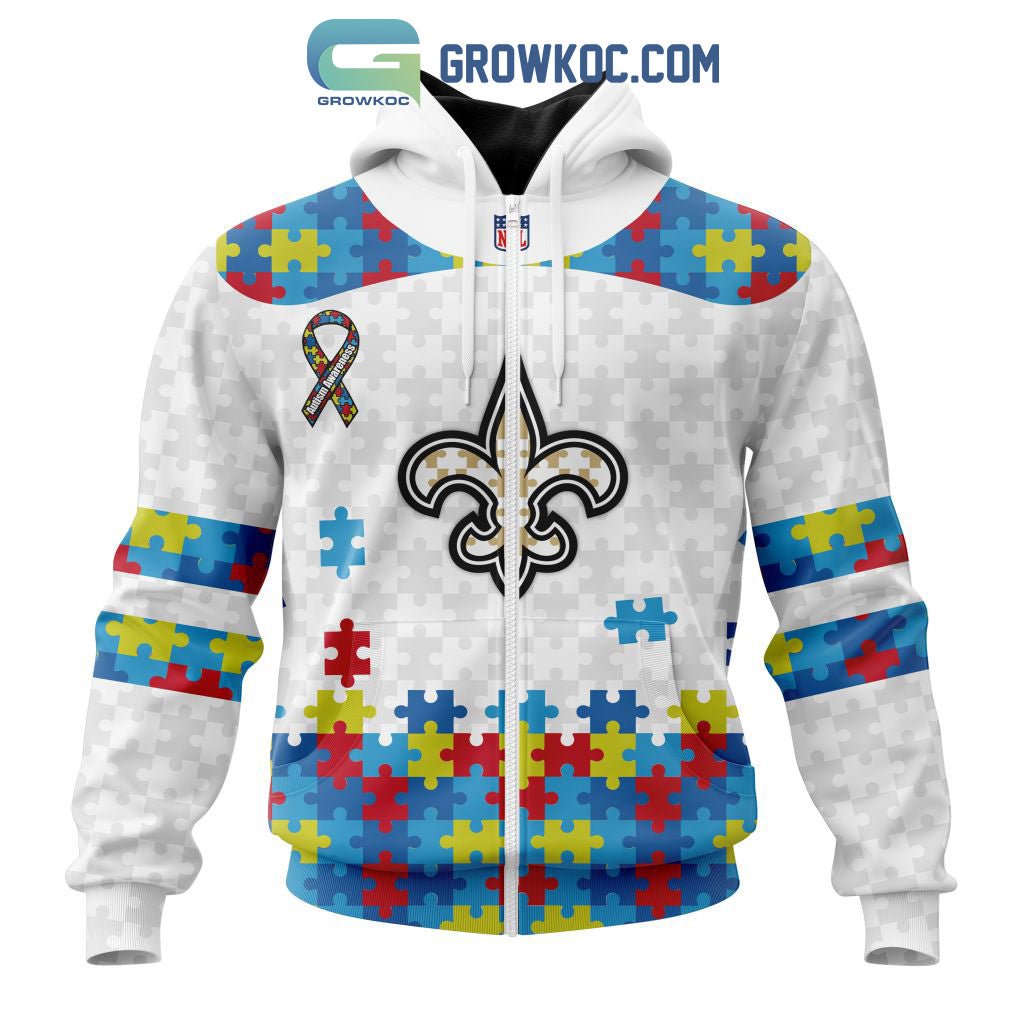 New Orleans Saints NFL Autism Awareness Personalized Hoodie T Shirt