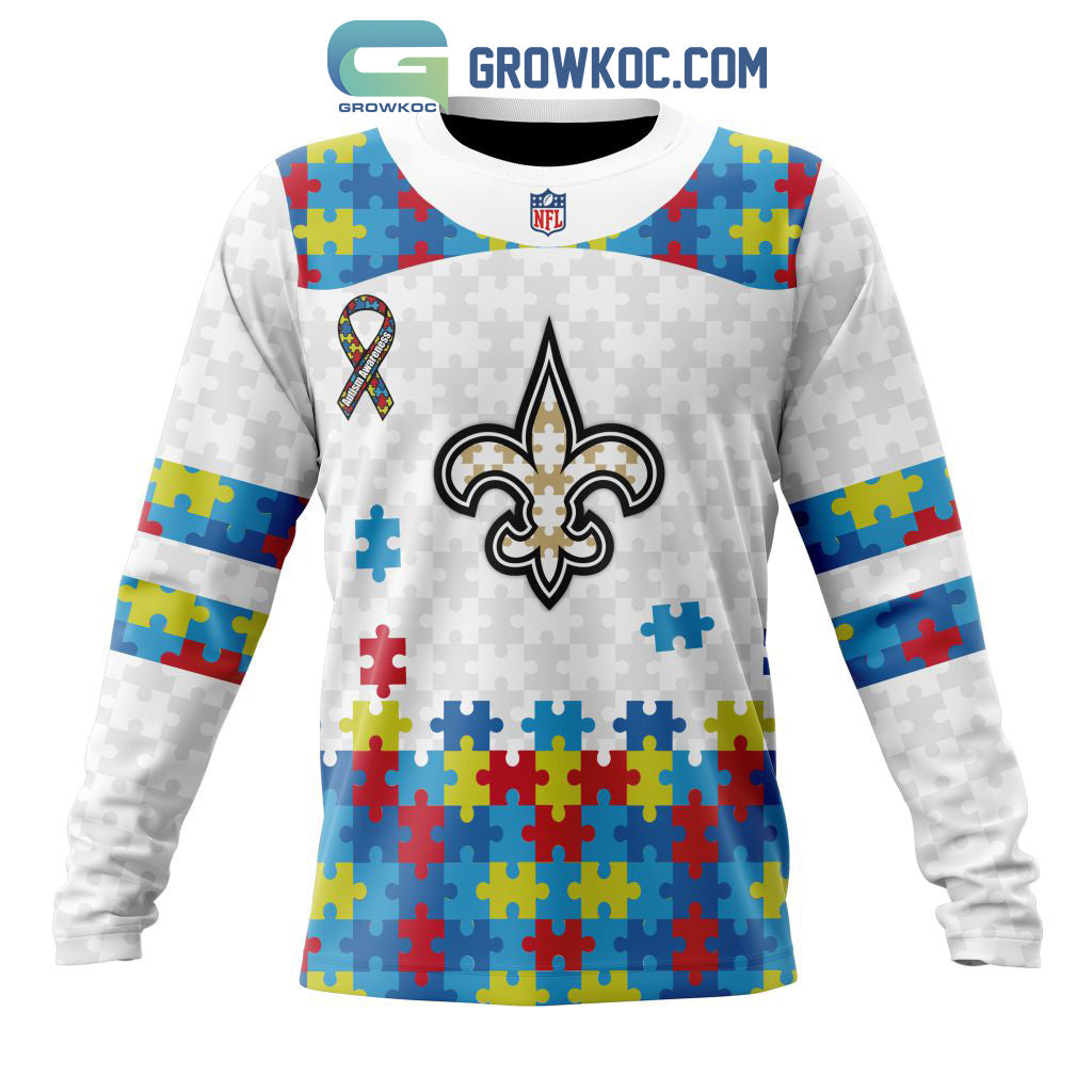 New Orleans Saints NFL Autism Awareness Personalized Hoodie T Shirt