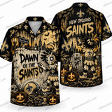 New Orleans Saints Saints Graveyard Halloween Hawaiian Shirt