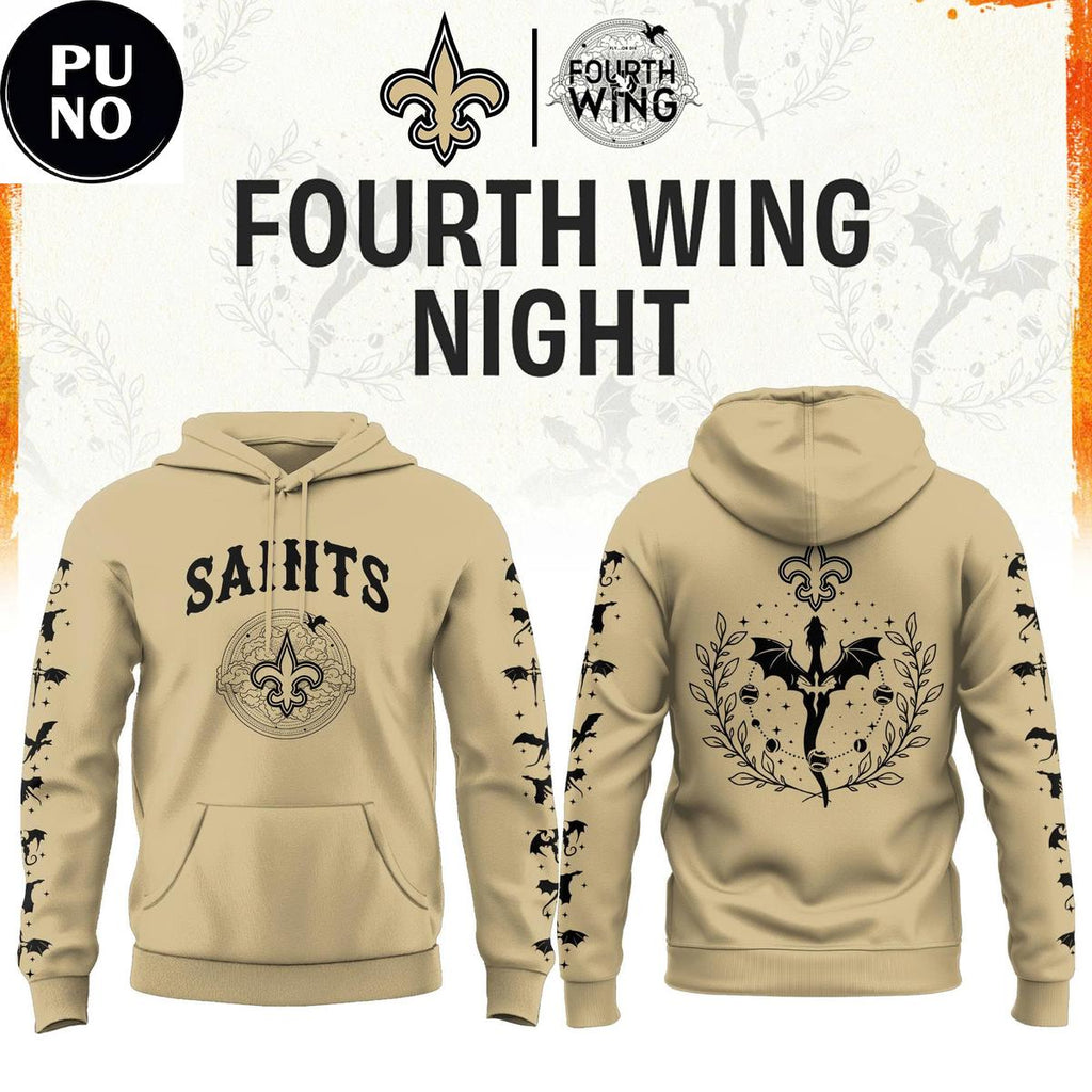 New Orleans Saints x Fourth Wing Night 2026 Hoodie T-Shirt