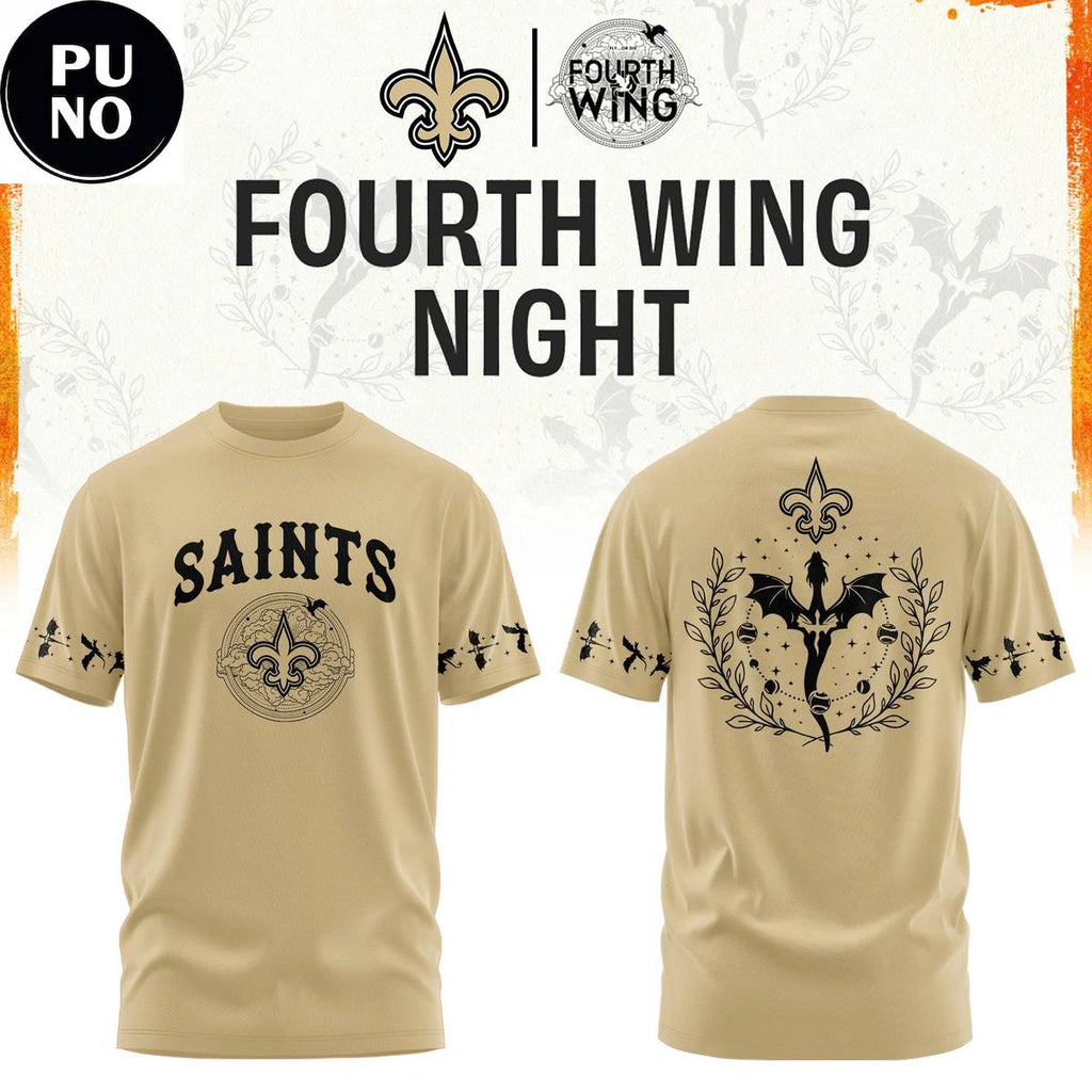 New Orleans Saints x Fourth Wing Night 2026 Hoodie T-Shirt