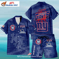 New York Giants Custom Name Hawaiian Shirt With Shorts