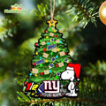 New York Giants Custom Snoopy Peanuts Christmas Ornament Xmas Tree Decorations