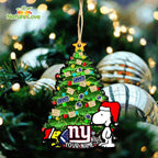 New York Giants Custom Snoopy Peanuts Christmas Ornament Xmas Tree Decorations