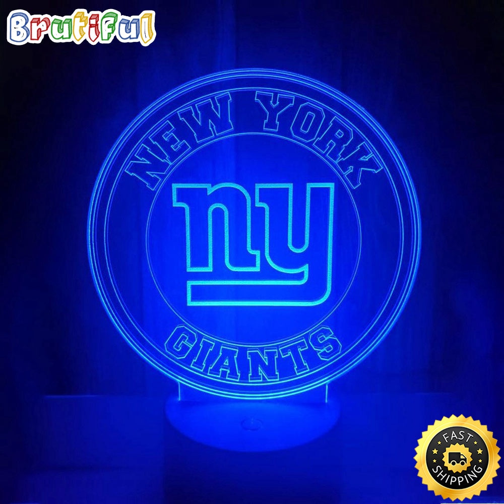 New York Giants Night Light 3D Illusion LED Lamp Football